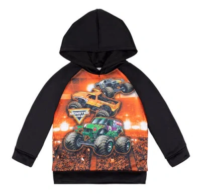 Monster Jam Kids'  Athletic Fleece Hoodie In Black