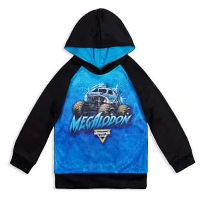 Monster Jam Kids'  Athletic Fleece Hoodie In Blue