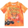 Monster Jam Babies'  Athletic Jersey Graphic T-shirt In Orange