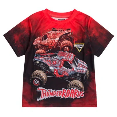 Monster Jam Babies'  Athletic Jersey Graphic T-shirt In Red