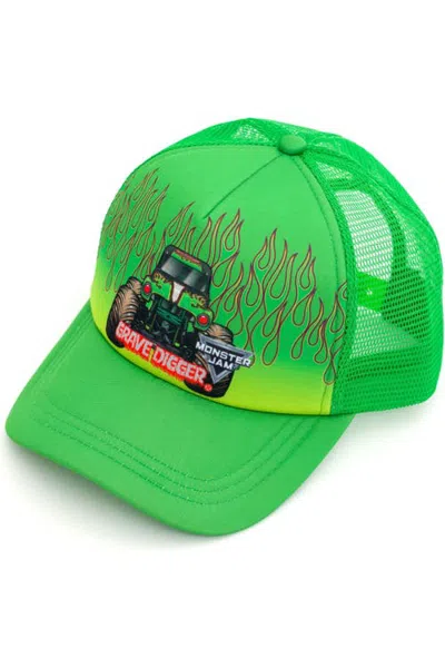 Monster Jam Kids'  Boys' Strapback Baseball Cap In Green