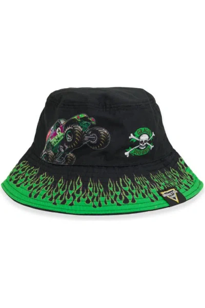 Monster Jam Kids'  Bucket Hat In Black