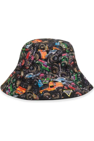 Monster Jam Kids'  Bucket Hat In Black