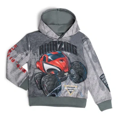 Monster Jam Kids'  Fleece Pullover Hoodie In Animal Print