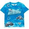 Monster Jam Kids'  Graphic T-shirt In Blue