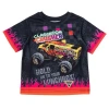 Monster Jam Athletic Jersey Graphic T-shirt In Black
