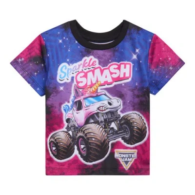 Monster Jam Babies'  Short Sleeve T-shirt In Black