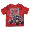 Monster Jam Babies'  Short Sleeve T-shirt In Red