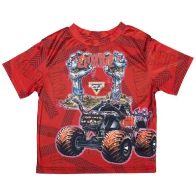 Monster Jam Babies'  Short Sleeve T-shirt In Red