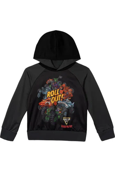 Monster Jam Kids'  Transformers Fleece Pullover Hoodie In Black