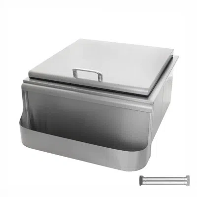 Mont Alpi 260 Series 5"w X 12"h X 30"d Commercial Grade 304 Stainless Steel Outdoor Kitchen Island Bbq Gas Gri
