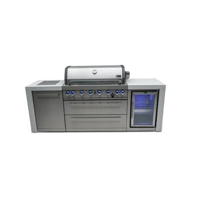 Mont Alpi 805 6-burner 115000 Btu Mai805-dfc Stainless Steel Deluxe Modular Outdoor Kitchen Island Bbq Grill W