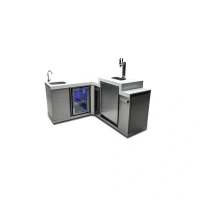 Mont Alpi Bar Series Ma-bev90keg 90 Degree Stainless Steel Outdoor Rated 3 Beer Tap Kegerator Keg Dispenser + 