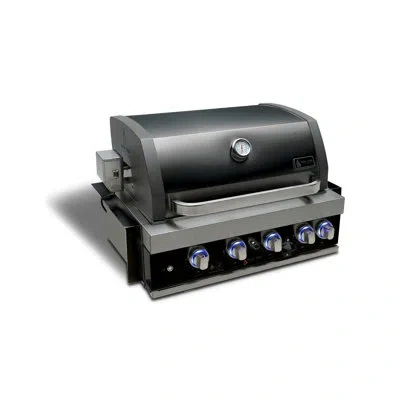 Mont Alpi Black Stainless Steel Mabi400-bss 32-inch 4-burner 63000 Btu Built-in Natural Gas/liquid Propane Out