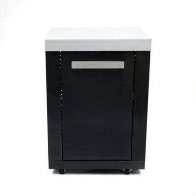 Mont Alpi Ma-exc-bss Extra Storage Right Cabinet Module With Shelves For Mai805-bss Outdoor Kitchen Island Gri In Stainless Steel