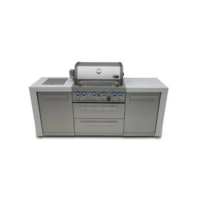 Mont Alpi Mai400-d 32-inch 4-burner 78000 Btu Deluxe Stainless Steel Gas Outdoor Kitchen Barbecue Island Grill