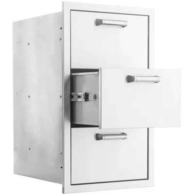Mont Alpi Signature 260 Series 16"w X 21"d X 30"h Commercial Grade 304 Heavy Duty Stainless Steel Outdoor Kitc