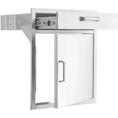 Mont Alpi Signature 260 Series 21"w X 21"d X 24"h Commercial Grade 304 Stainless Steel Outdoor Kitchen Island 