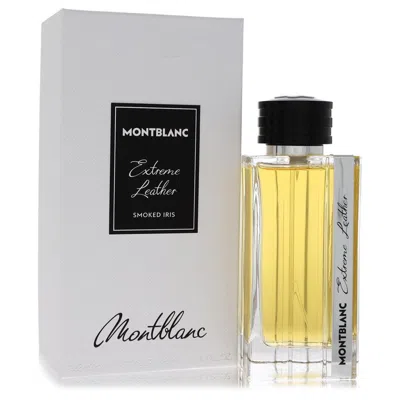 Mont Blanc Extreme Leather Eau De Parfum Spray 4.1 oz For Men In Transparent