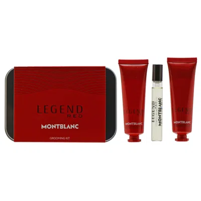Mont Blanc Legend Red Set - 7.5 ml Edp Spray/1 oz Face Cream/1 oz Shower Gel