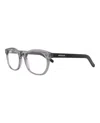 Mont Blanc Round-frame Acetate Optical Frames In Gray