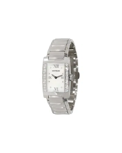 Mont Blanc Montblanc Profile Elegance 36127 Women's Watch In Stainless Steel In Silver