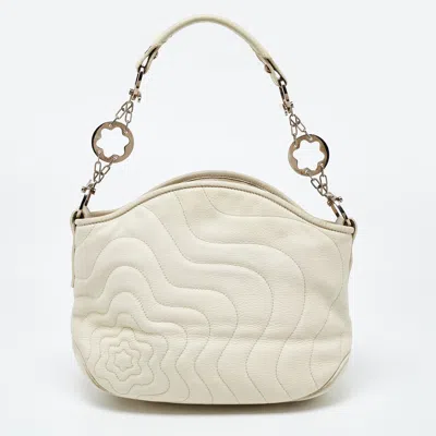 Mont Blanc Montblancleather Starisma Alcina Hobo In White