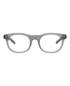 Mont Blanc Round-frame Acetate Optical Frames In Gray