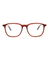 Mont Blanc Square-frame Acetate Optical Frames In Red