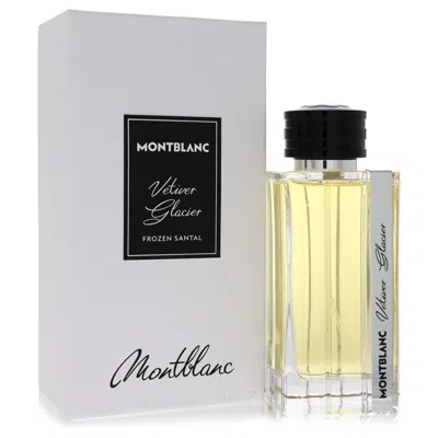 Mont Blanc Vetiver Glacier Eau De Parfum Spray 4.1 oz (125 Ml) For Men In Transparent