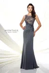 Montage 116947 Long Evening Lace A Line Mother Of The Bride Dress