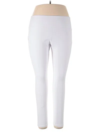 Pre-owned Montage By Mon Cheri Active Pants In White
