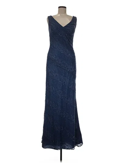 Pre-owned Montage By Mon Cheri Cocktail Dress In Blue
