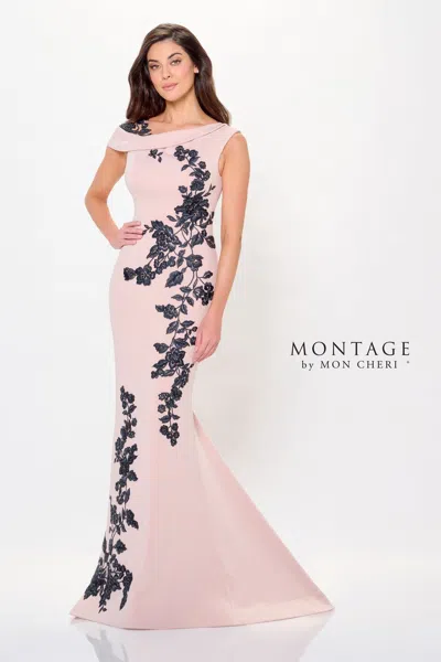 Montage M901 Long Mermaid Formal Beaded Evening Dress