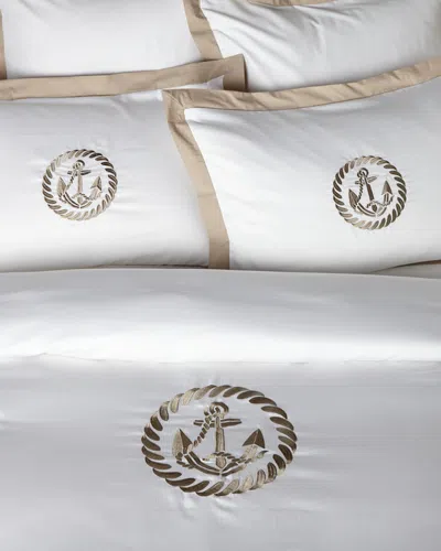 Montague & Capulet 400tc Anchor Duvet Collection In White