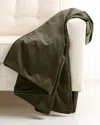 Montague & Capulet Cotton Velvet Piped Edge Throw