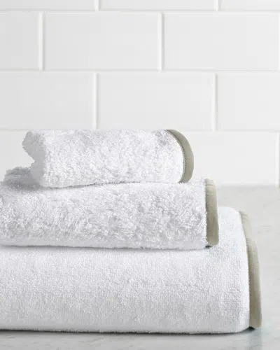 Montague & Capulet Deco 3pc Towel Set In White