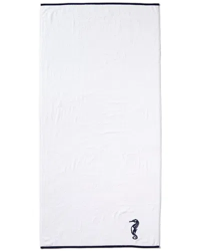 Montague & Capulet Seahorse Beach Towel In White