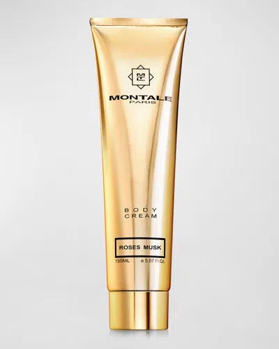 Montale Roses Musk Body Cream, 5 Oz. In White