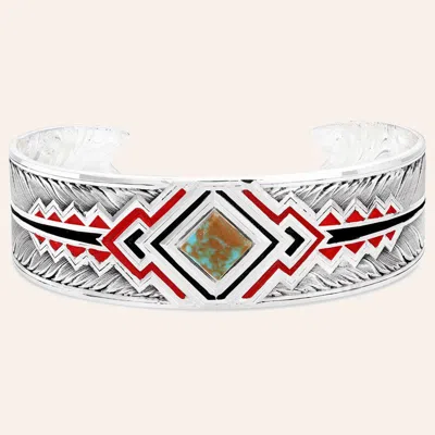 Montana Silversmith Aura American Made Aztec Cuff Bracelet