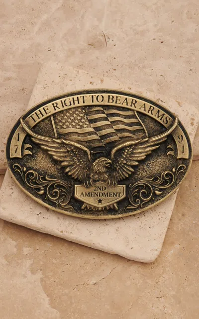 Montana Silversmith Bronze Oval Armed Eagle Western Belt Buckle In Gold