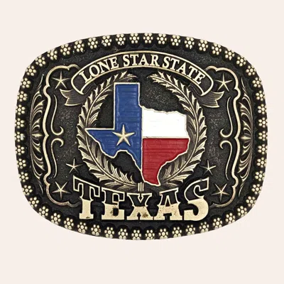 Montana Silversmiths Attitude Lone Star State Texas Belt Buckle In Multi