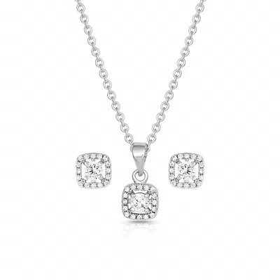 Montana Silversmiths Boxed Star Jewelry Set In Silver