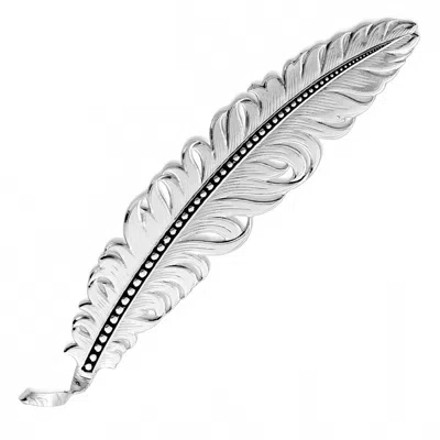 Montana Silversmiths Classic Montana Hat Feather In Silver