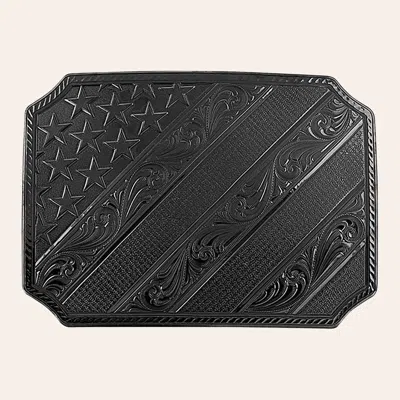 Montana Silversmiths Dawn's Early Light Gunmetal Belt Buckle In Black