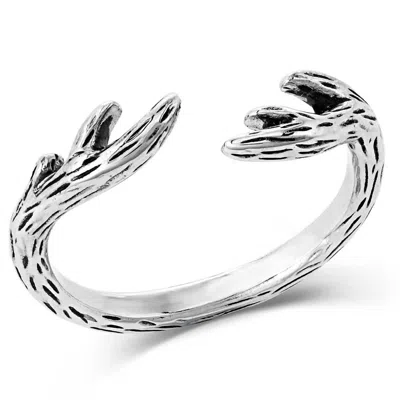 Montana Silversmiths Embrace The Wild Antler Ring In Silver