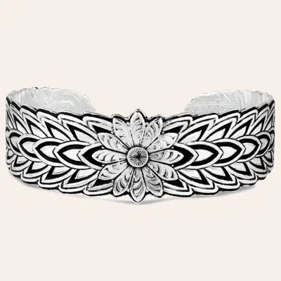 Montana Silversmiths Flower Rowel Cuff Bracelet