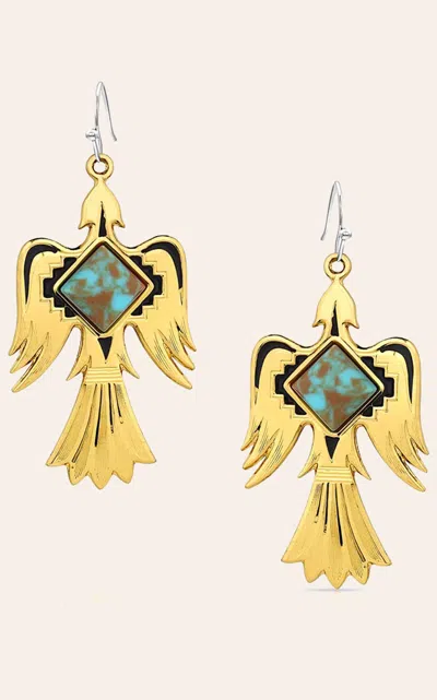 Montana Silversmiths Gold Phoenix Rise Above Earrings