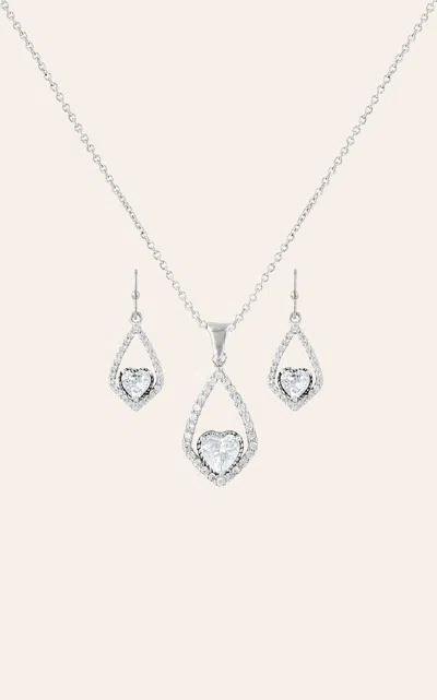 Montana Silversmiths Hearts On A Swing Jewelry Set In Orange