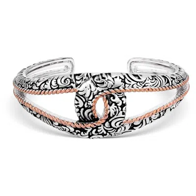 Montana Silversmiths Luck Of The Pure Bracelet In Silver And Rose Gold In Multi